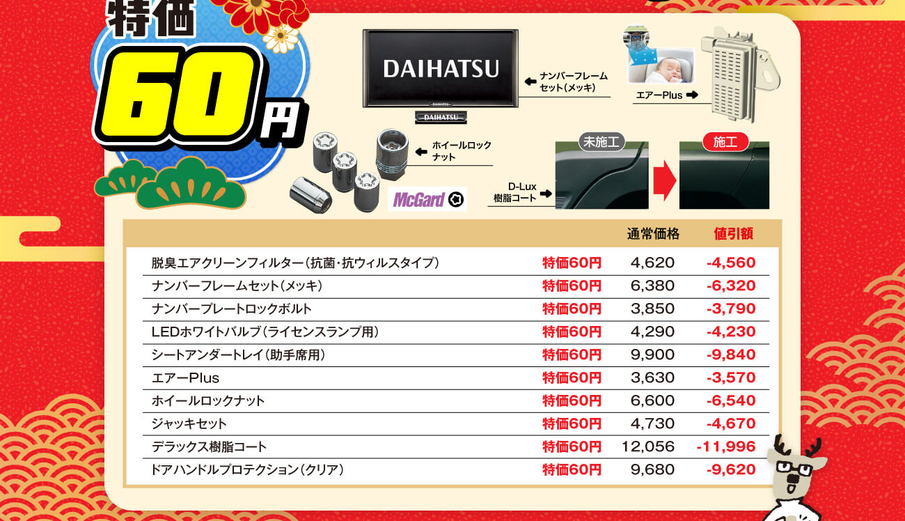 新春！大初夢フェア！！：1月4日（日）～12日（月）まで